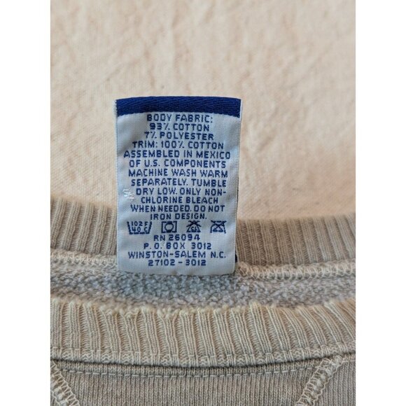 Champion Vintage 90s Faded Green Single V Crewneck Sweatshirt / Size L - Picture 8 of 15